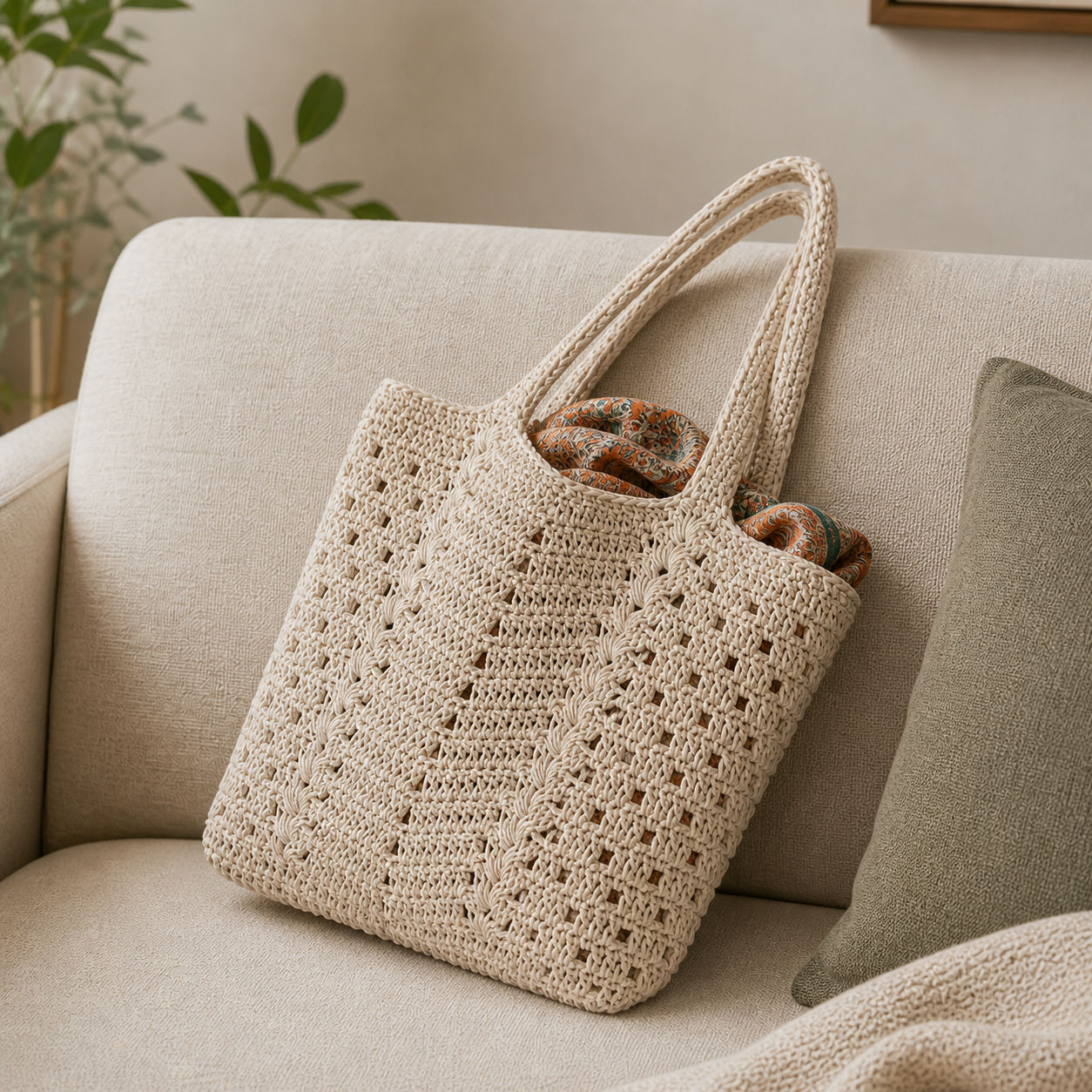 Premium Quality Crochet Tote Bag